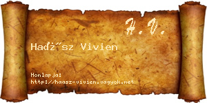 Haász Vivien névjegykártya